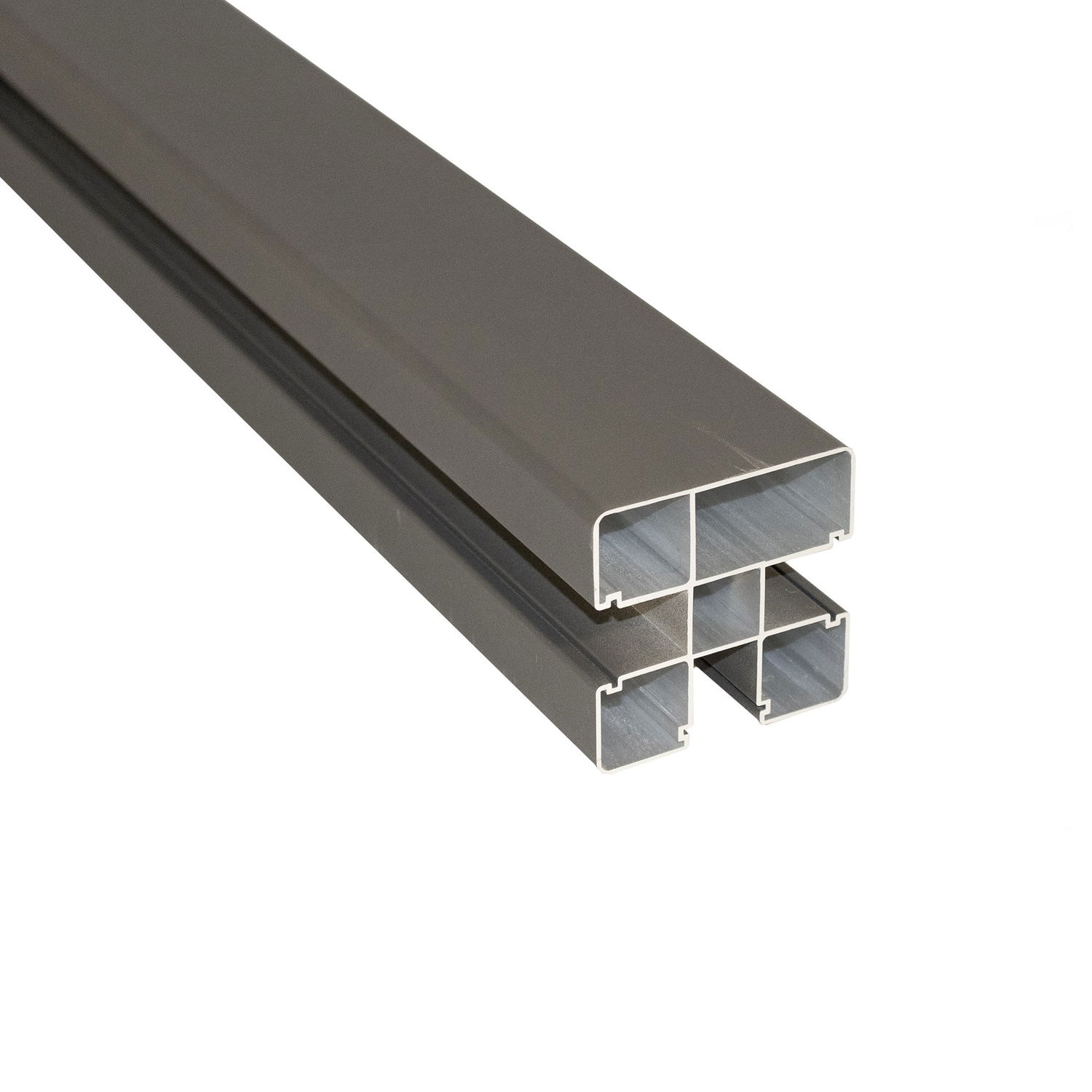 Aluminiums Stolpe 2700 mm til Hegn - Mat Antracitgrå