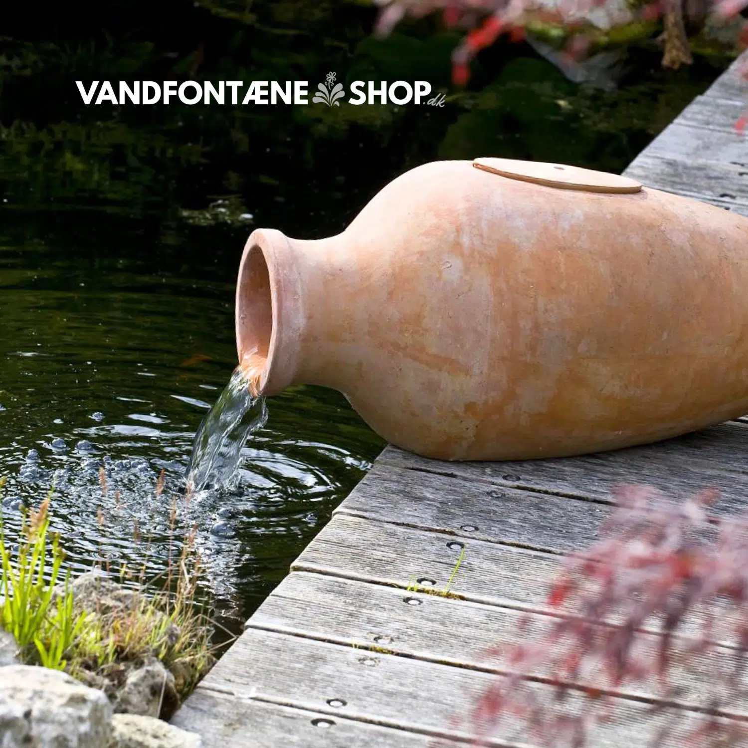 Amphora Vandspil Krukke til Havedam – Elegant Havepryd