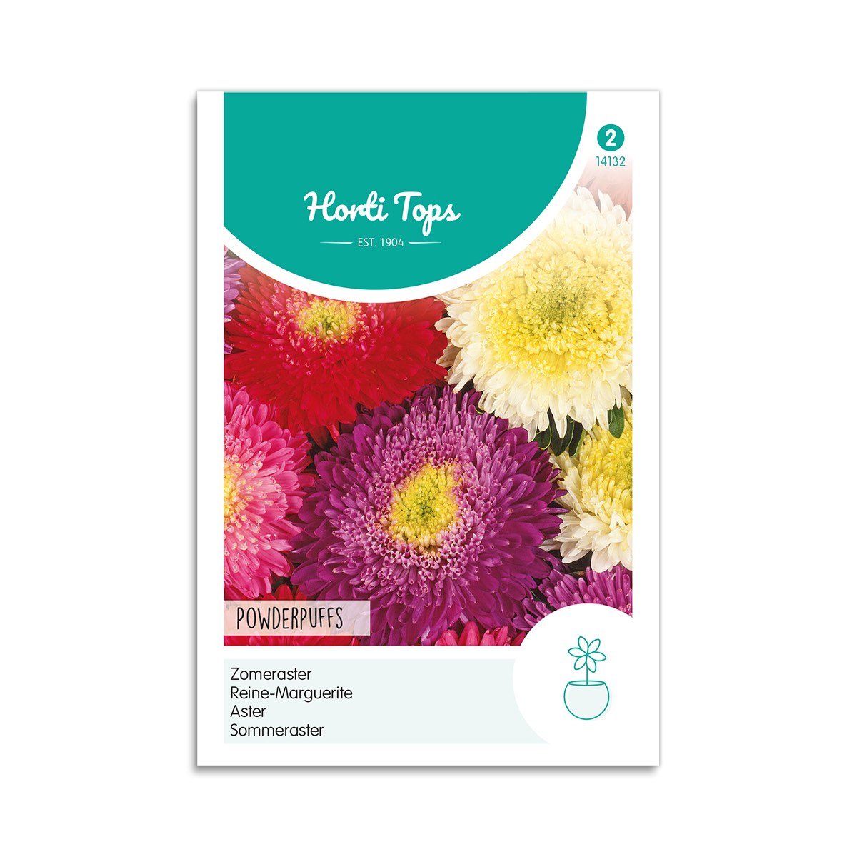 Asters Frø Mix "Powderpuffs" - Horti Tops på tilbud!