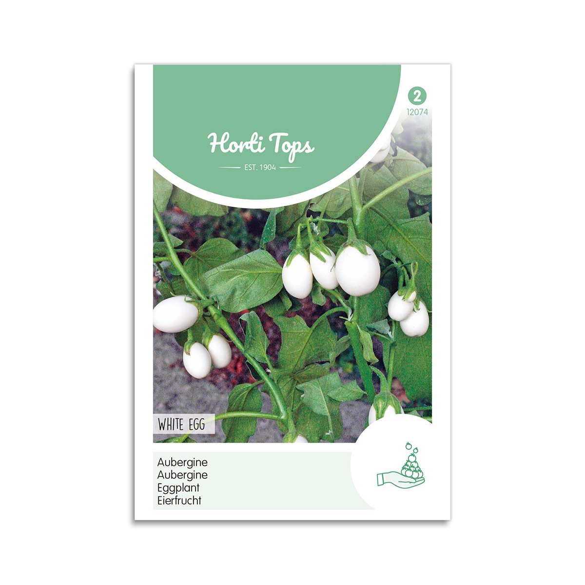 Auberginefrø "White Eggs" - Horti Tops på tilbud!