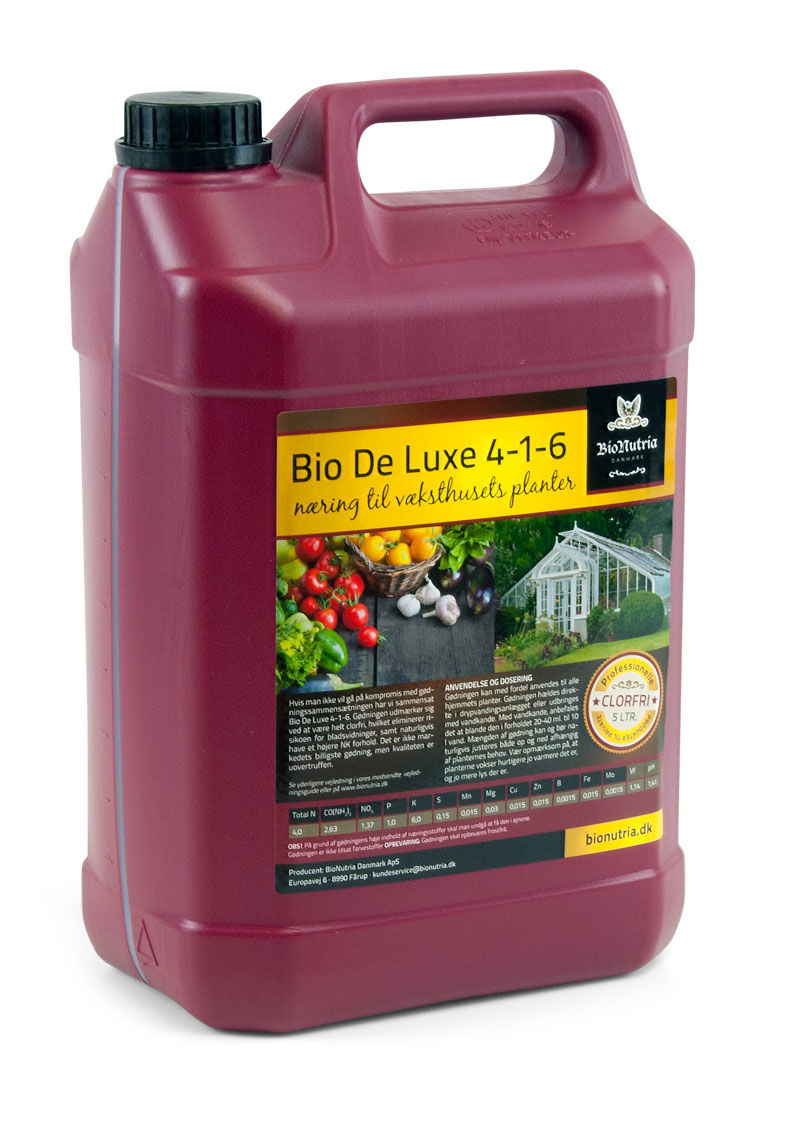 Bionutria Bio De Luxe Gødning til Væksthus - Liter