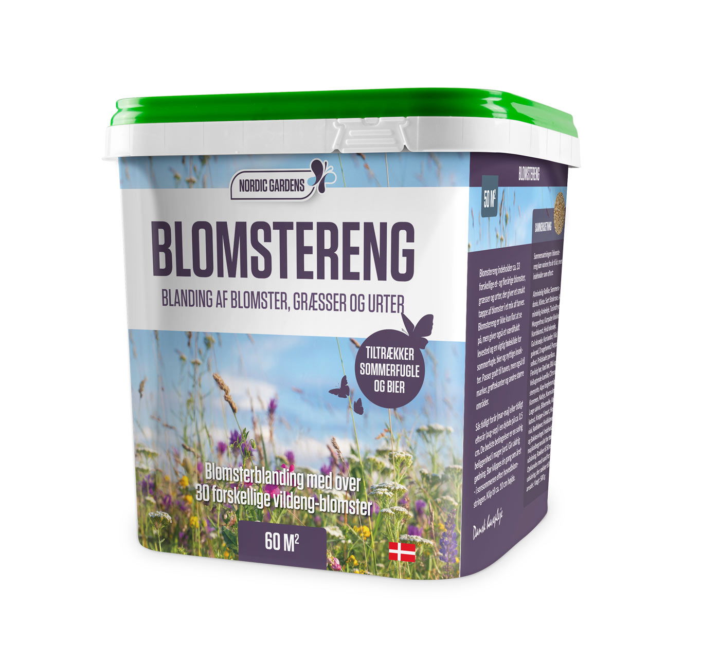 Blomstereng Mix 60m2 fra Nordic Gardens - Tilbud på Haveglad.dk