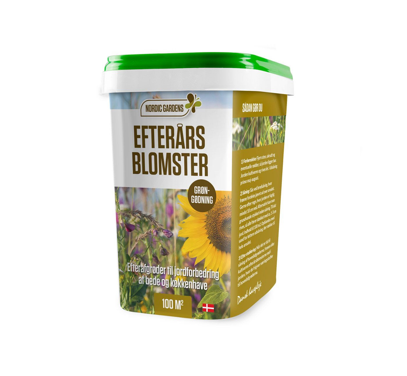 Efterårsblomsterblanding til Jordforbedring 100 m²
