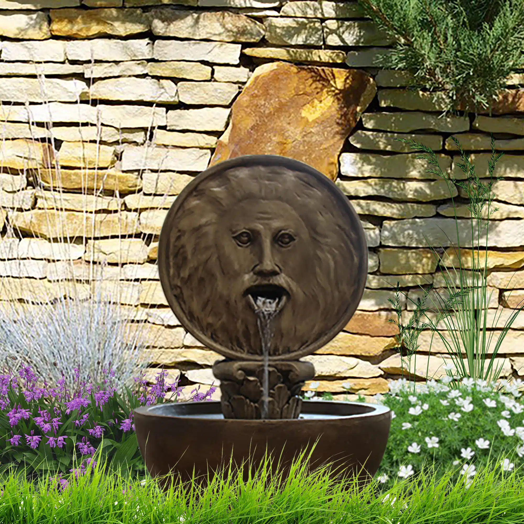 Bocca Della Verità Vandfontæne - Unik Have Dekoration