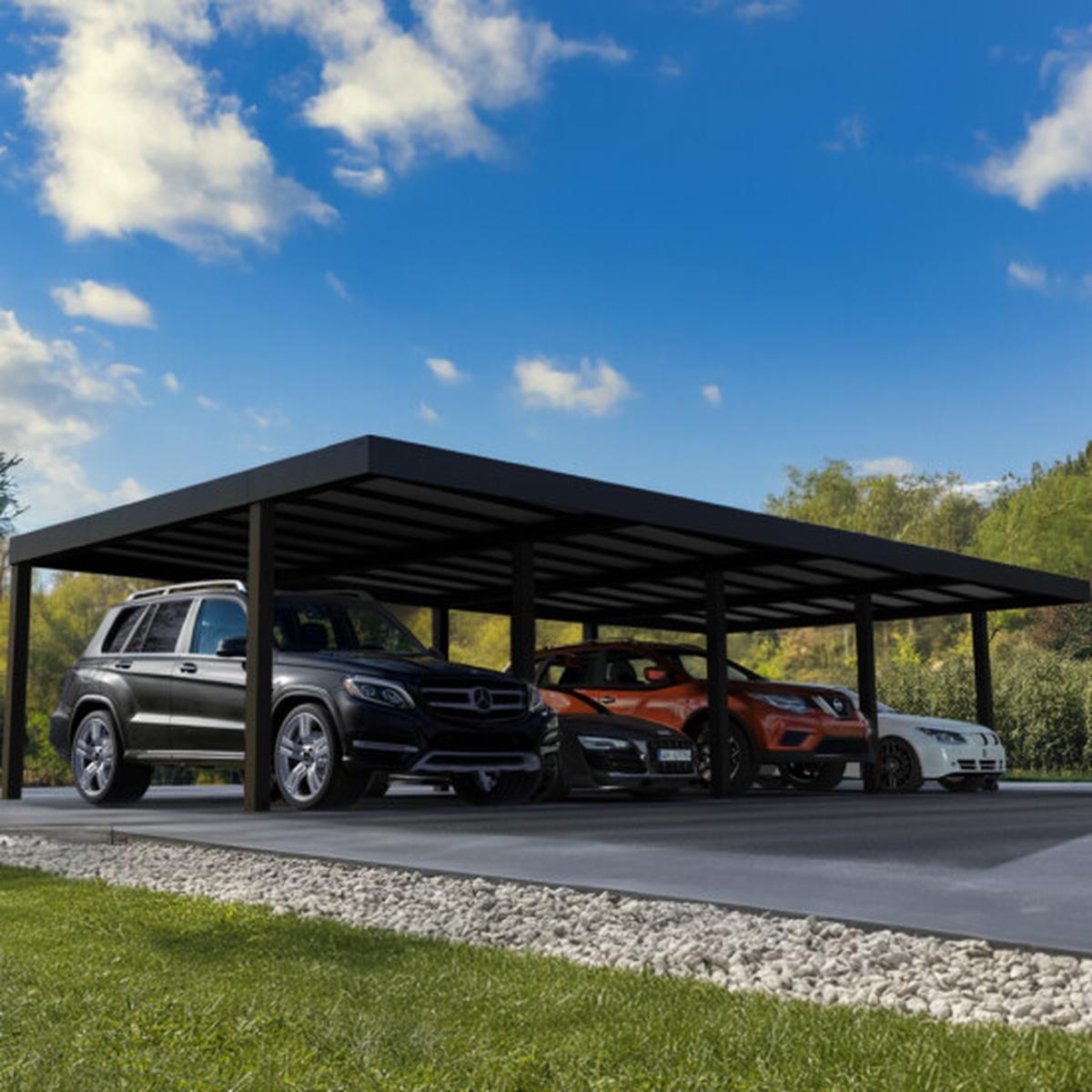 Carport Oslo 596 cm - Moderne beskyttelse hele året