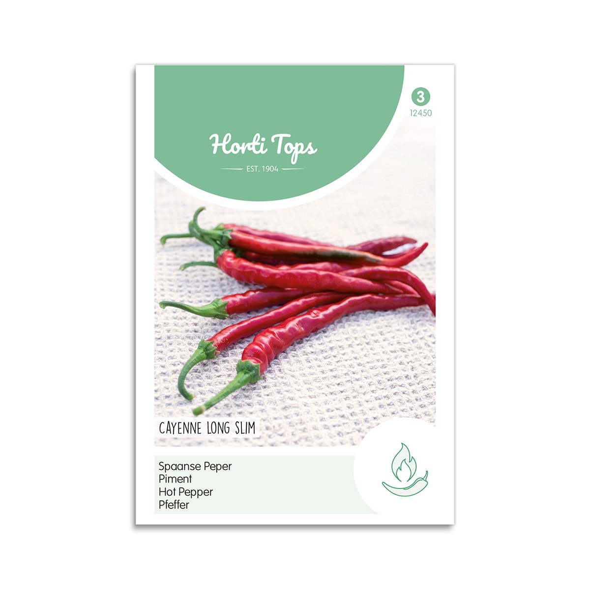 Chili Cayennepeber Frø "Long Slim" - Horti Tops Tilbud