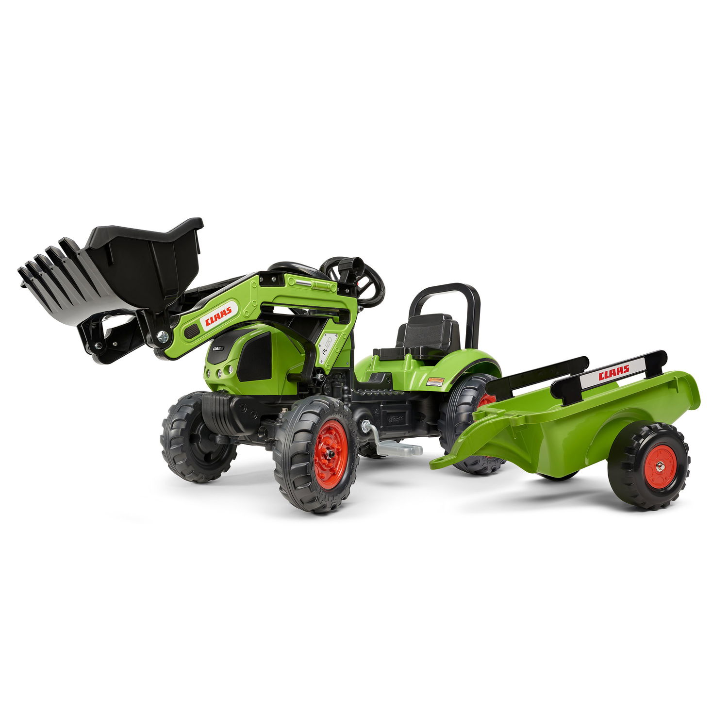 Claas Pedaltraktor med Frontlæsser og Vogn - Udsalg!