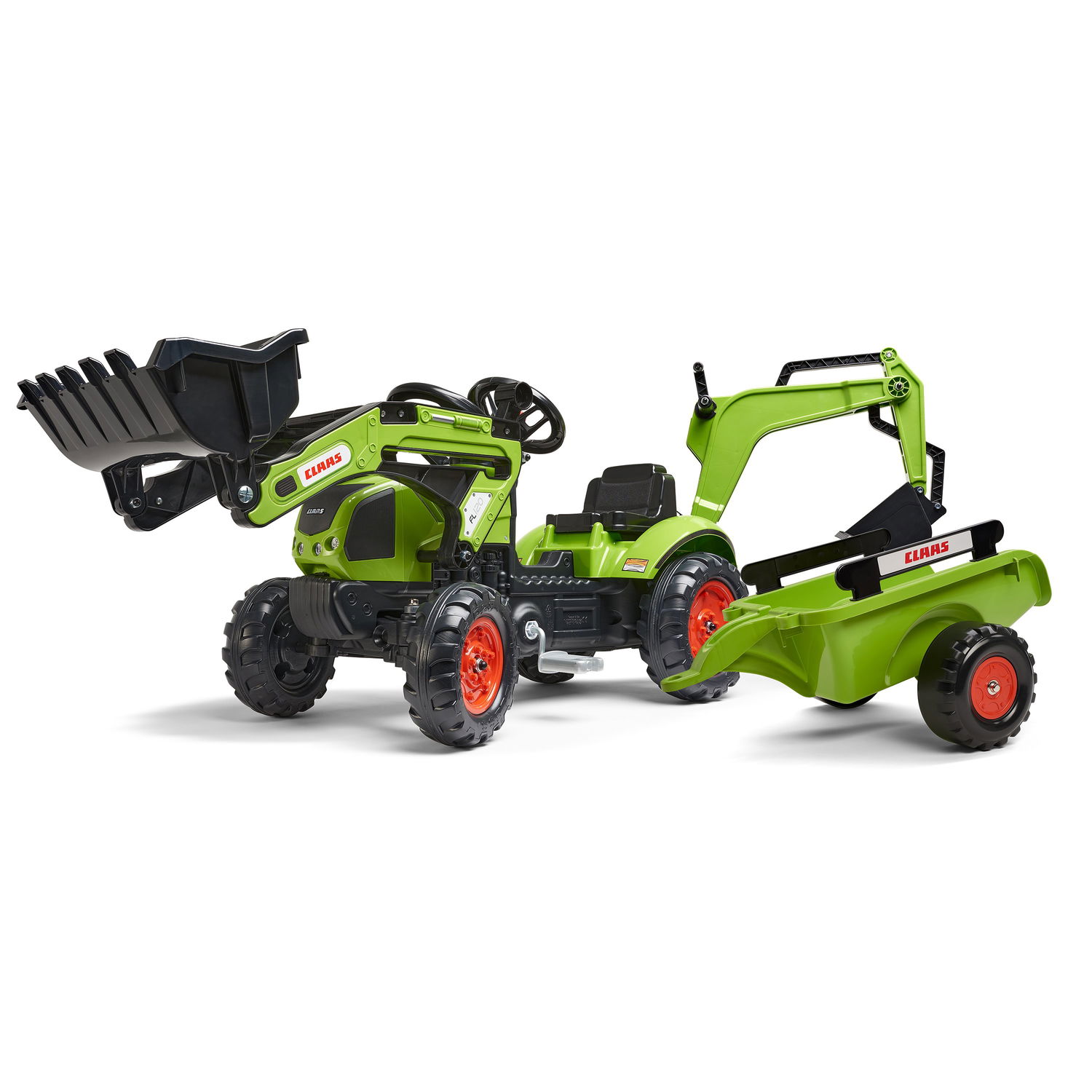 Claas Pedaltraktor med Læsser og Rendegraver - Udsalg!