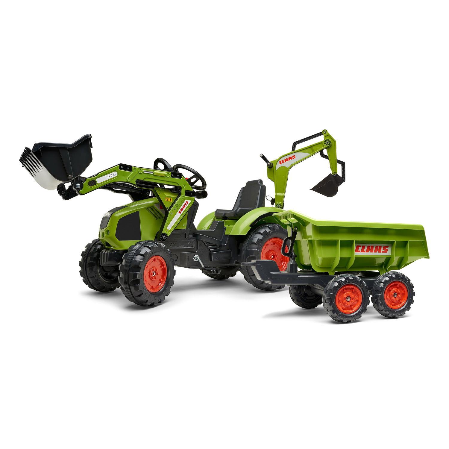 Claas Pedaltraktor med Læsser og Rendegraver - Udsalg!