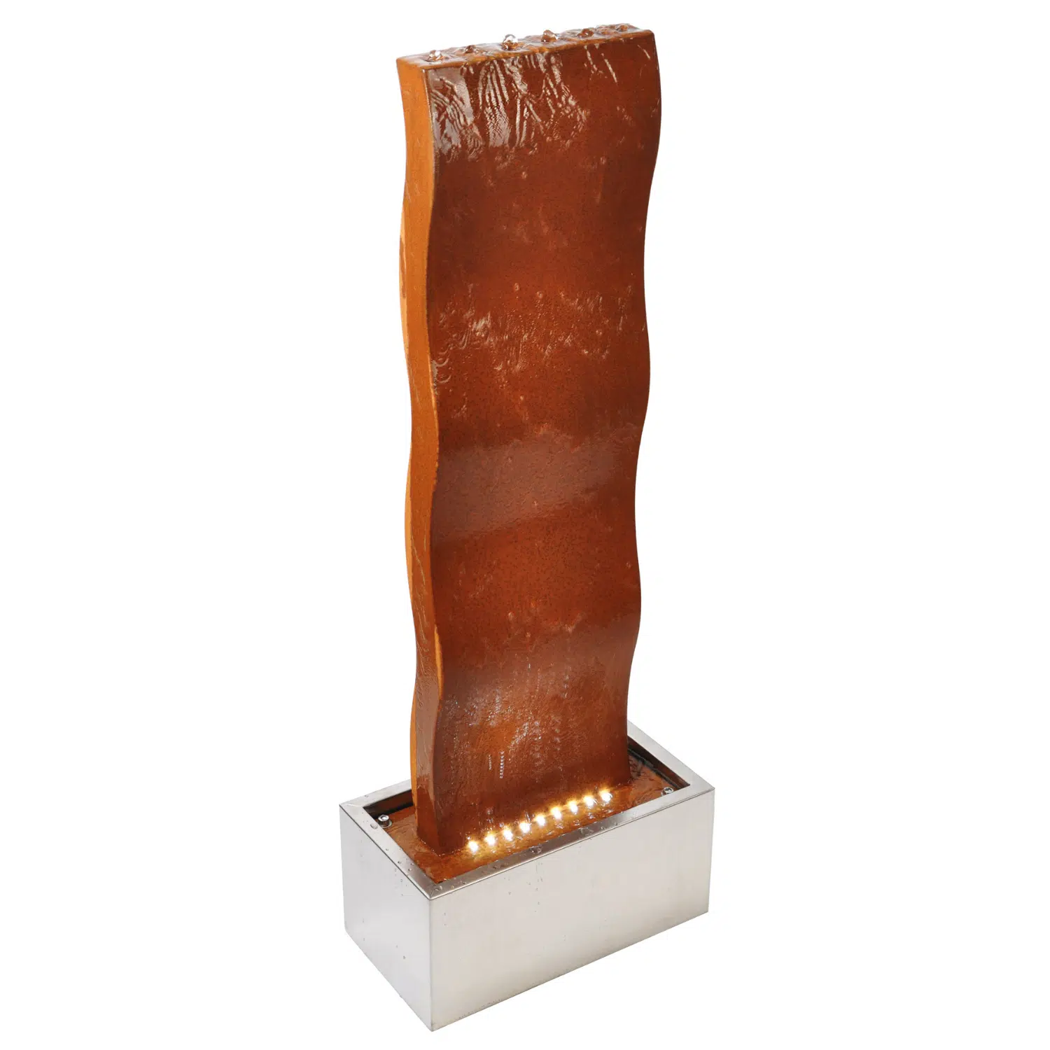 Elegant Vandvæg i Corten Stål – 90 cm til Haven