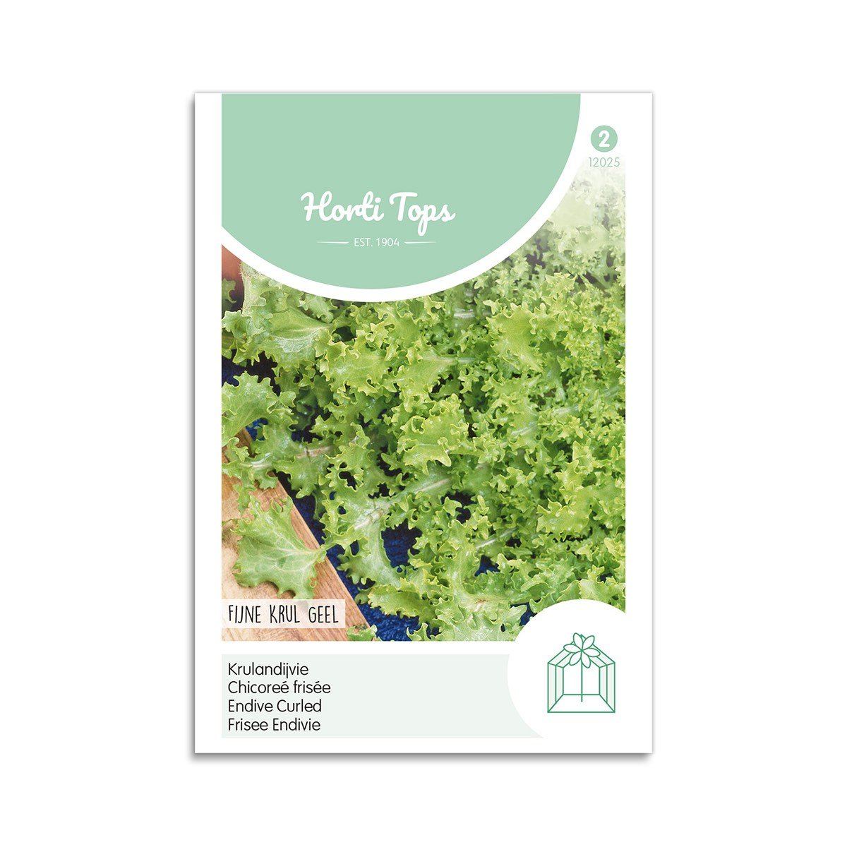 Endiviesalat Frø "White Curled" fra Horti Tops - Tilbud!