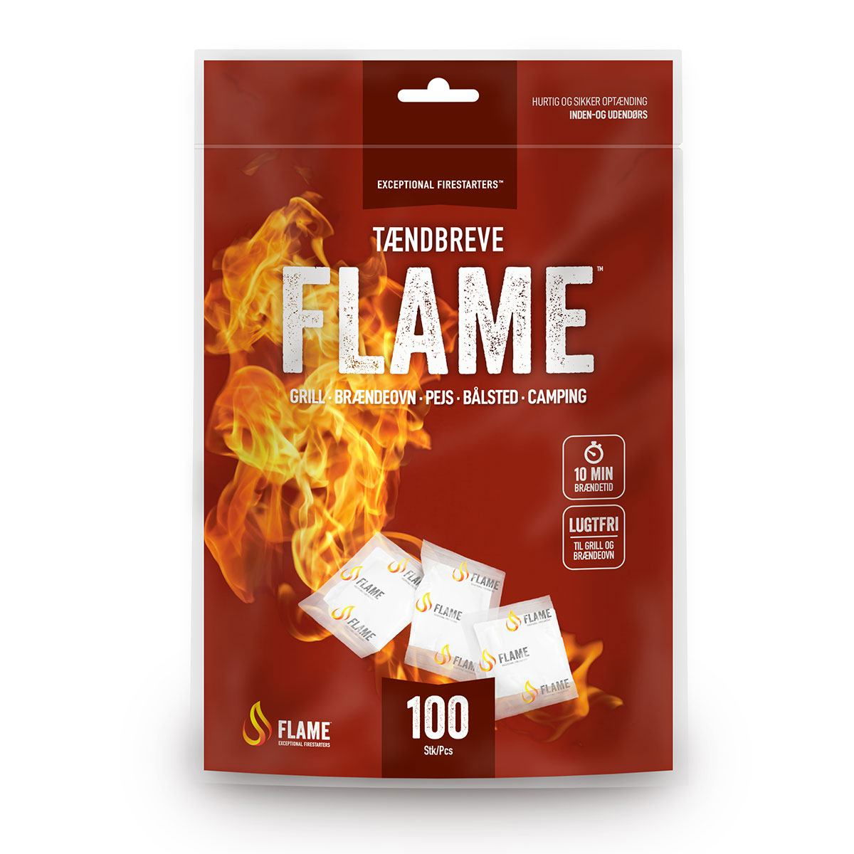 Flame Tændbreve 100 Stk Pose