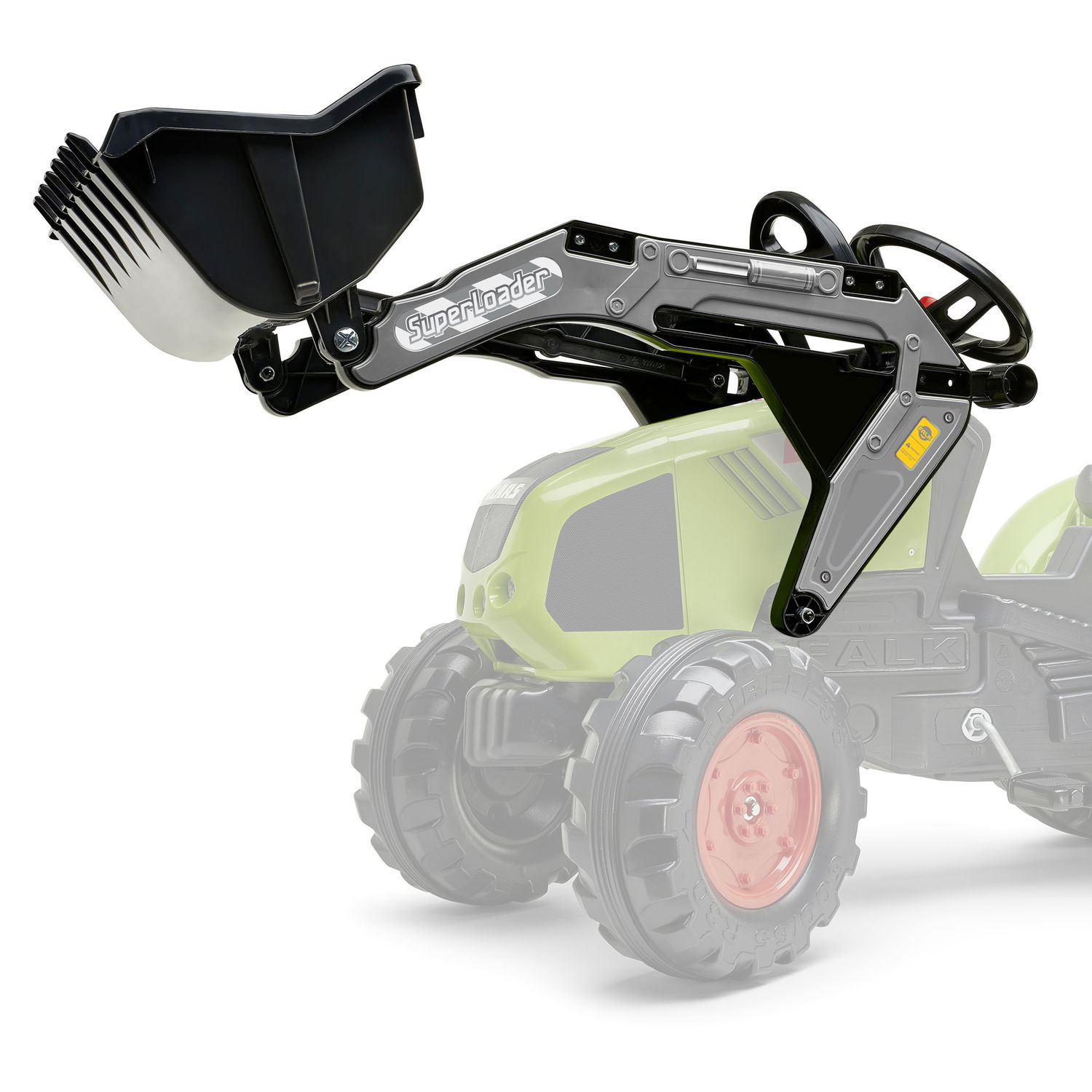 Frontlæsser til Falk Pedaltraktor - Sjov til byggelege!