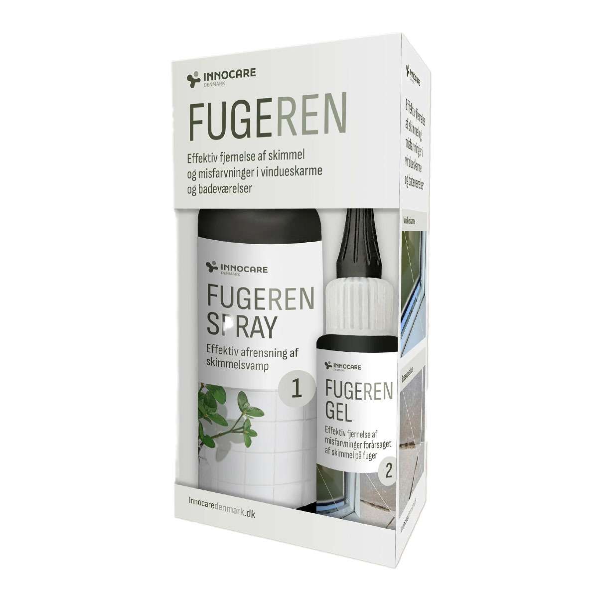 Fugeren Rengøringssæt med Spray og Gel til Friske Fuger