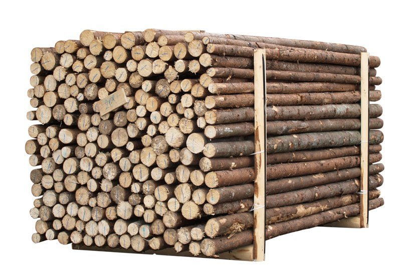 Granrafter Med Bark - 220 cm Længde til Haven