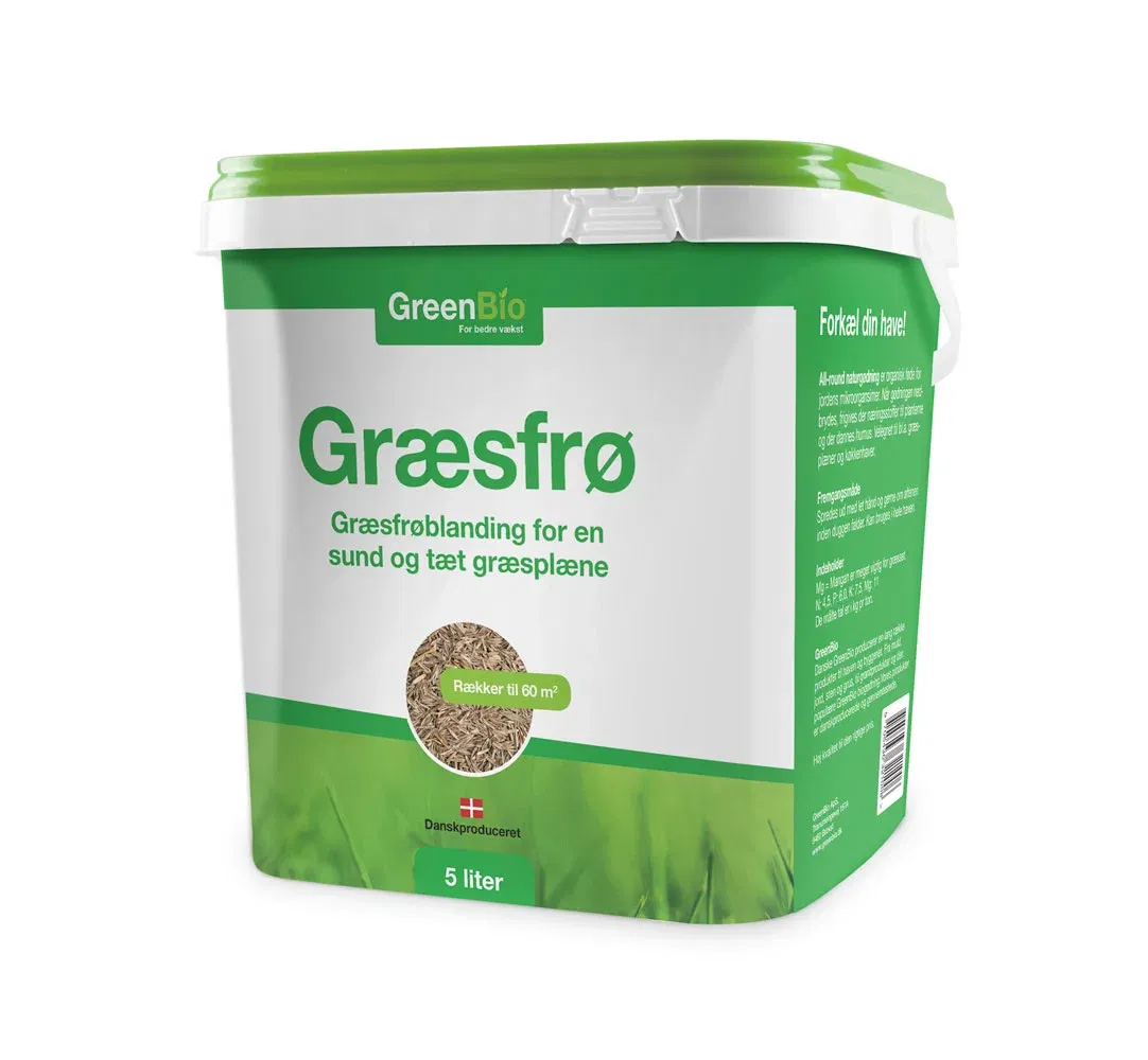 Greenbio Græsfrø 60 M2 – Ideel til en flot plæne!