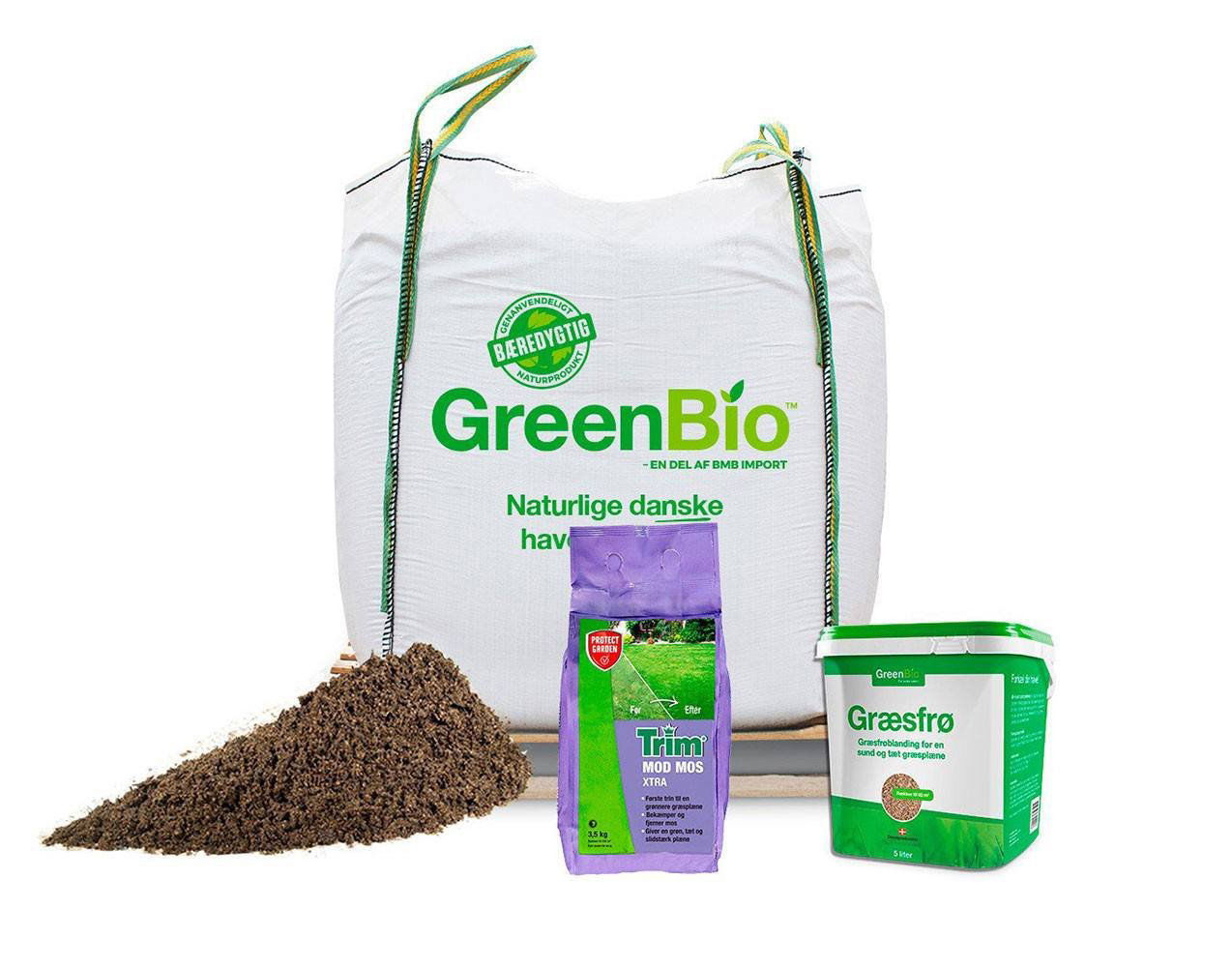 Greenbio Plænepleje Nødhjælpspakke - Gør din græsplæne sundere
