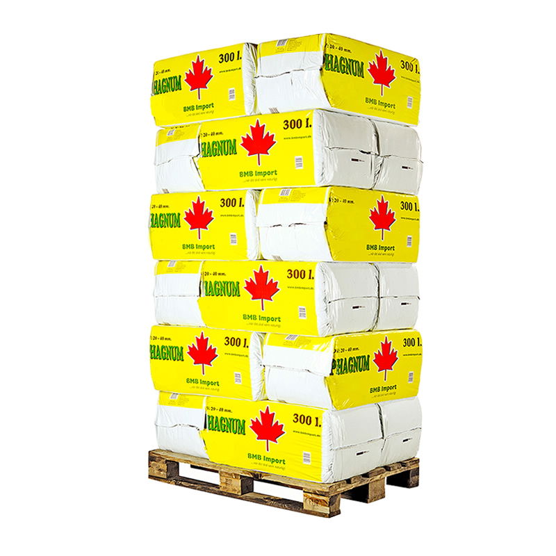 Grov Spagnum Palle med 18 Poser - 300 Liter Kvalitet!