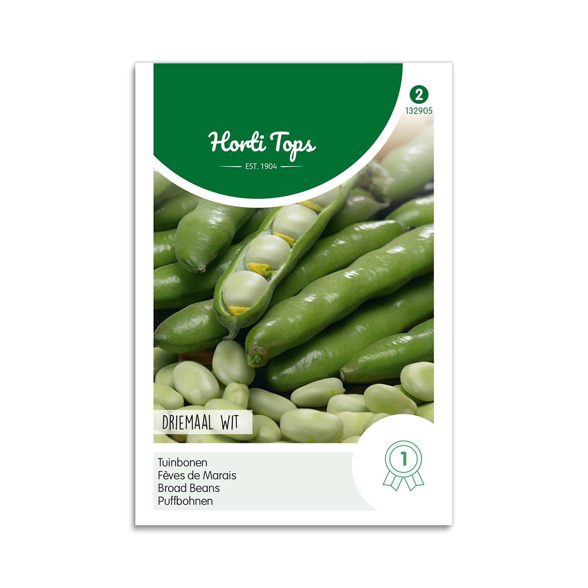 Hestebønnefrø "Threefold White" - Horti Tops