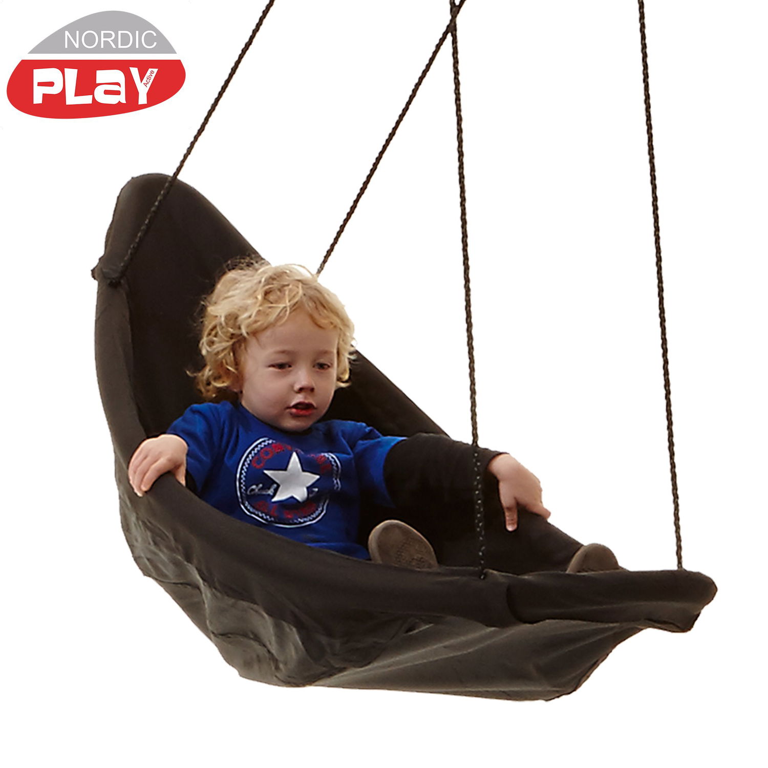 Kanogynge Nordic Play - Sort 153x54 cm til Udeliv