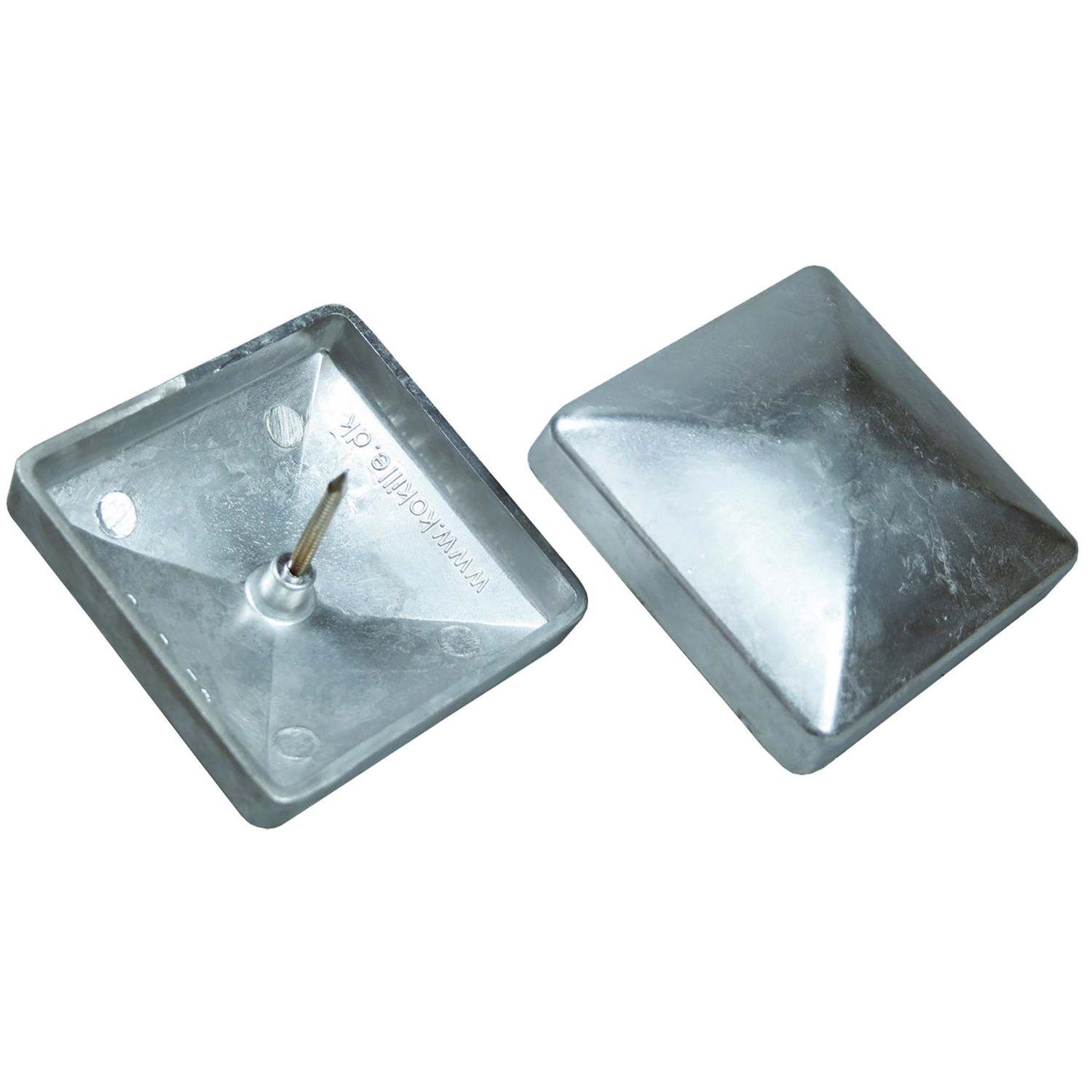 Kokille Alutop Cap 102 - Praktisk Stolpehat i Aluminium