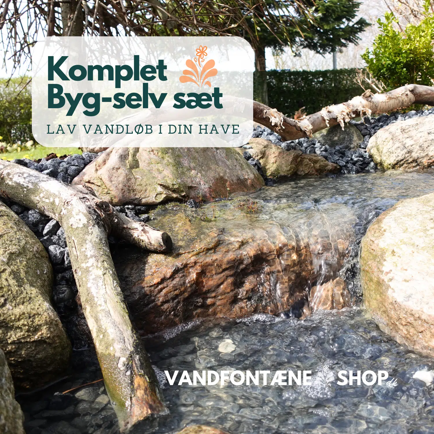 Komplet Byg-selv Vandløb Sæt - Skab dit eget vandløb!