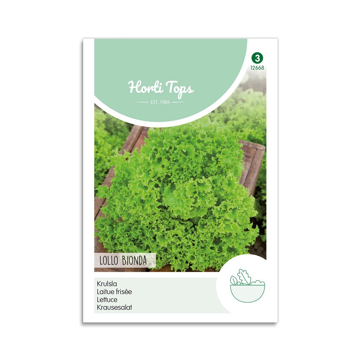 Krølsalat Frø "Lollo Bionda" - Horti Tops Tilbud!
