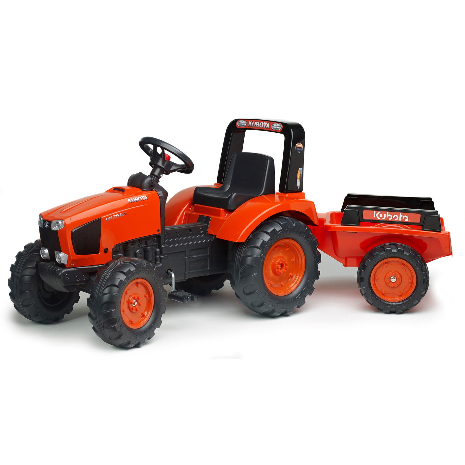 Kubota Pedaltraktor med Trailer til Små Eventyrere