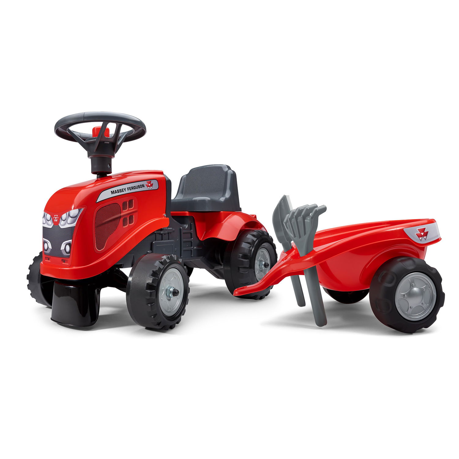 Massey Ferguson Børnetraktor med Trailer og Redskaber