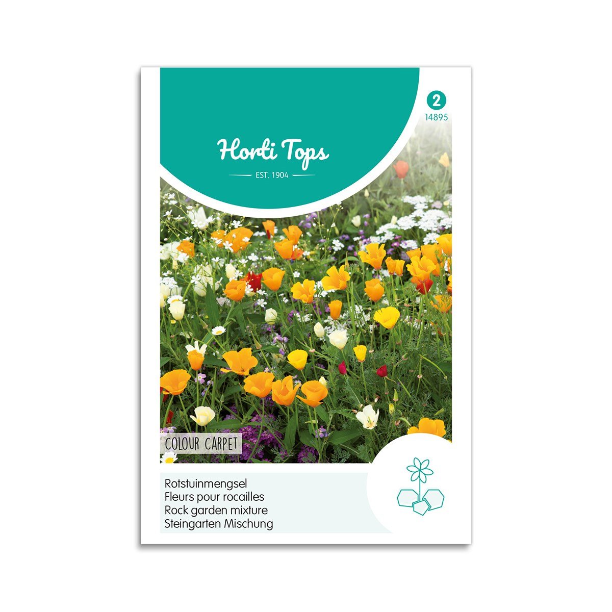 Farverig Blomsterfrøblanding til Stenhaver - Horti Tops Mix