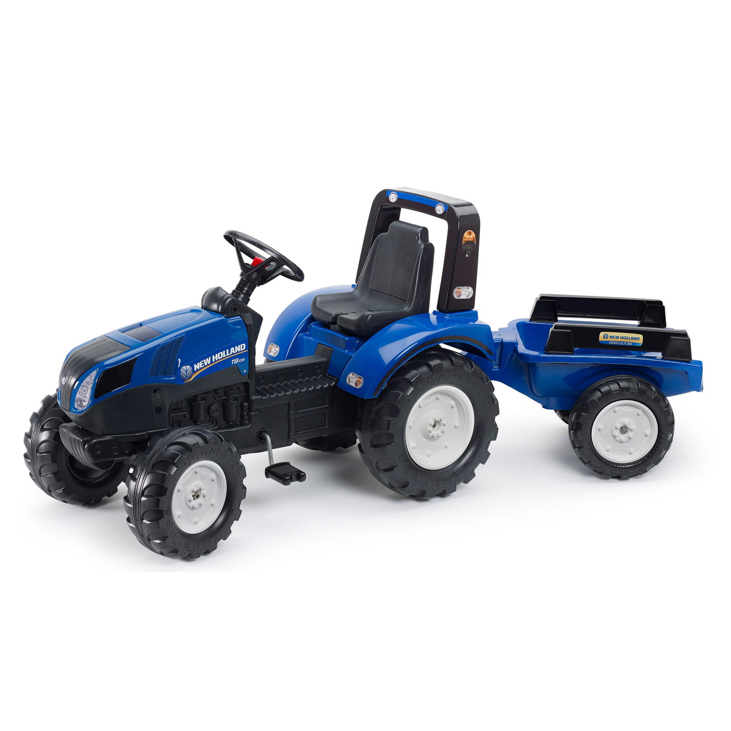 New Holland Pedaltraktor med Trailer - Ideel til Leg!