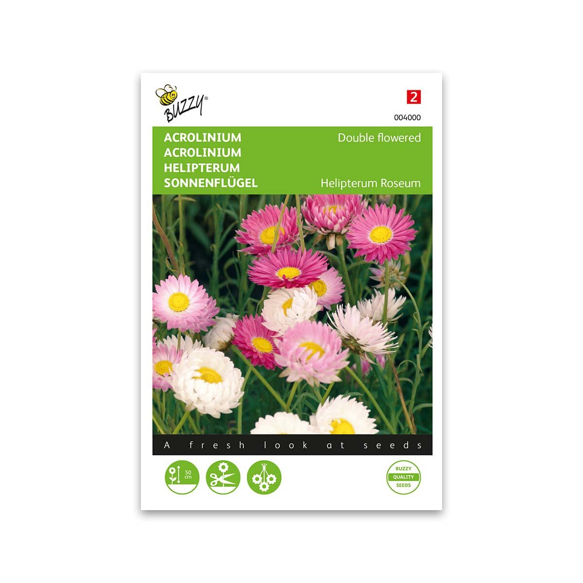 Nikkeknop Frø Mix - Smukke blomster til evighedsbuketter
