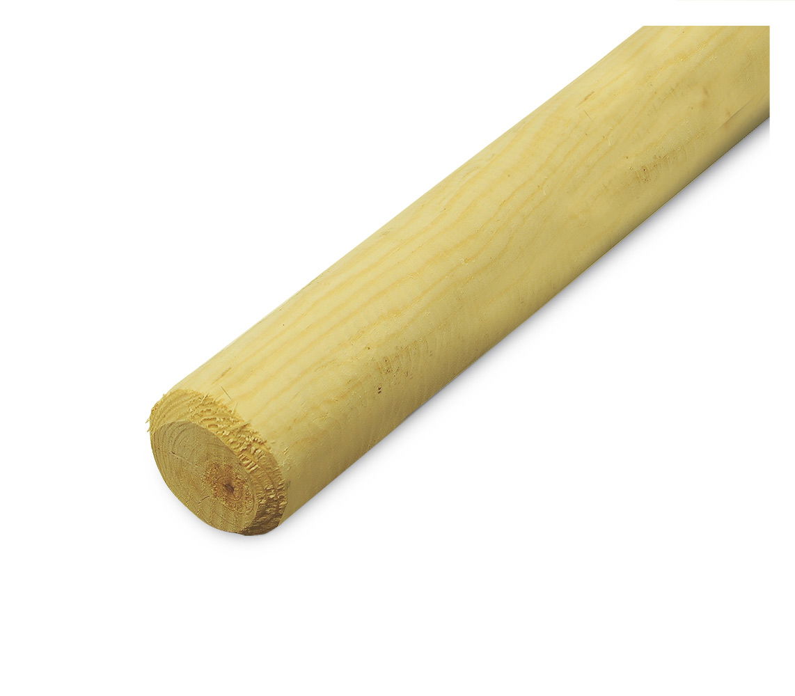 Ubehandlet Opbindingspæl Ø6 x 180 cm - Fantastisk Tilbud!