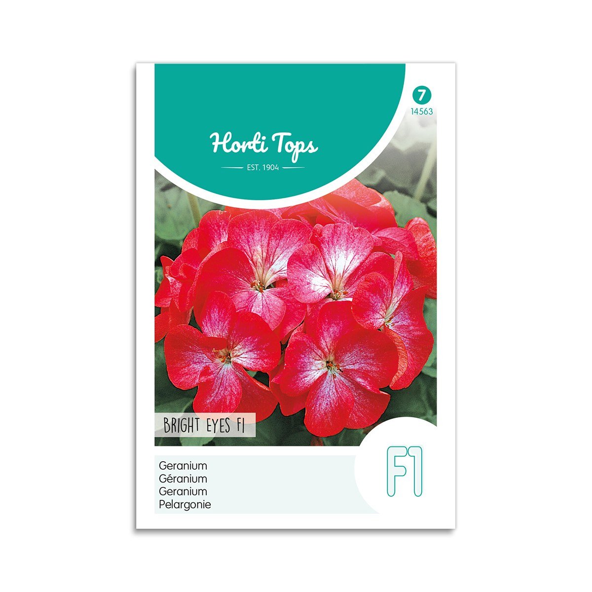Pelargonie Frø "Bright Eyes F1" - Horti Tops på tilbud!