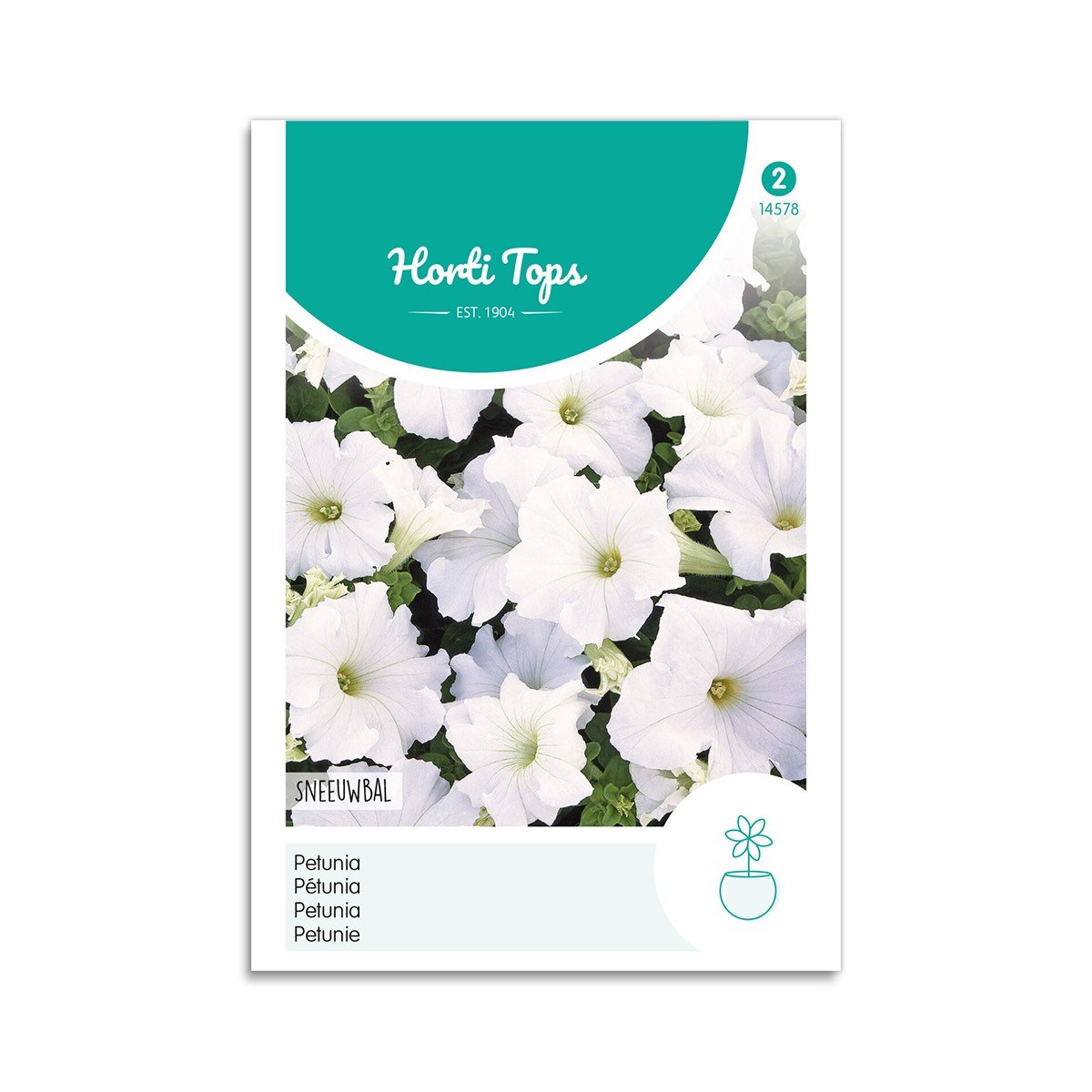 Petunia Frø "Snowball" - Hvide Blomster til Haven