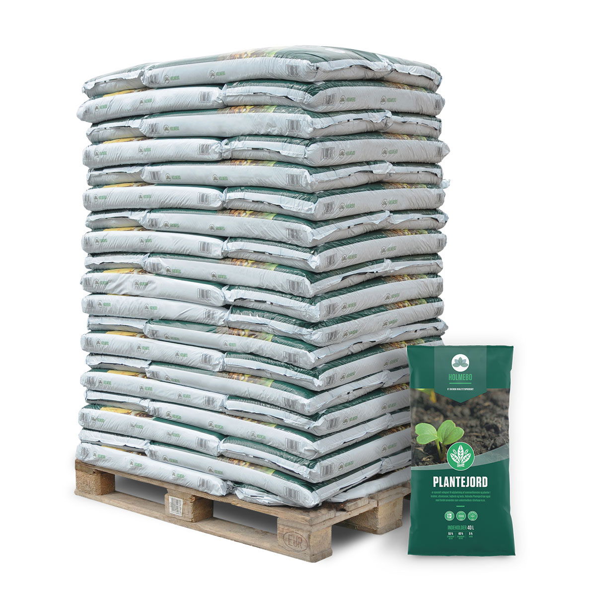 Universel Plantejord 60 Poser - 40 Liter Tilbud!