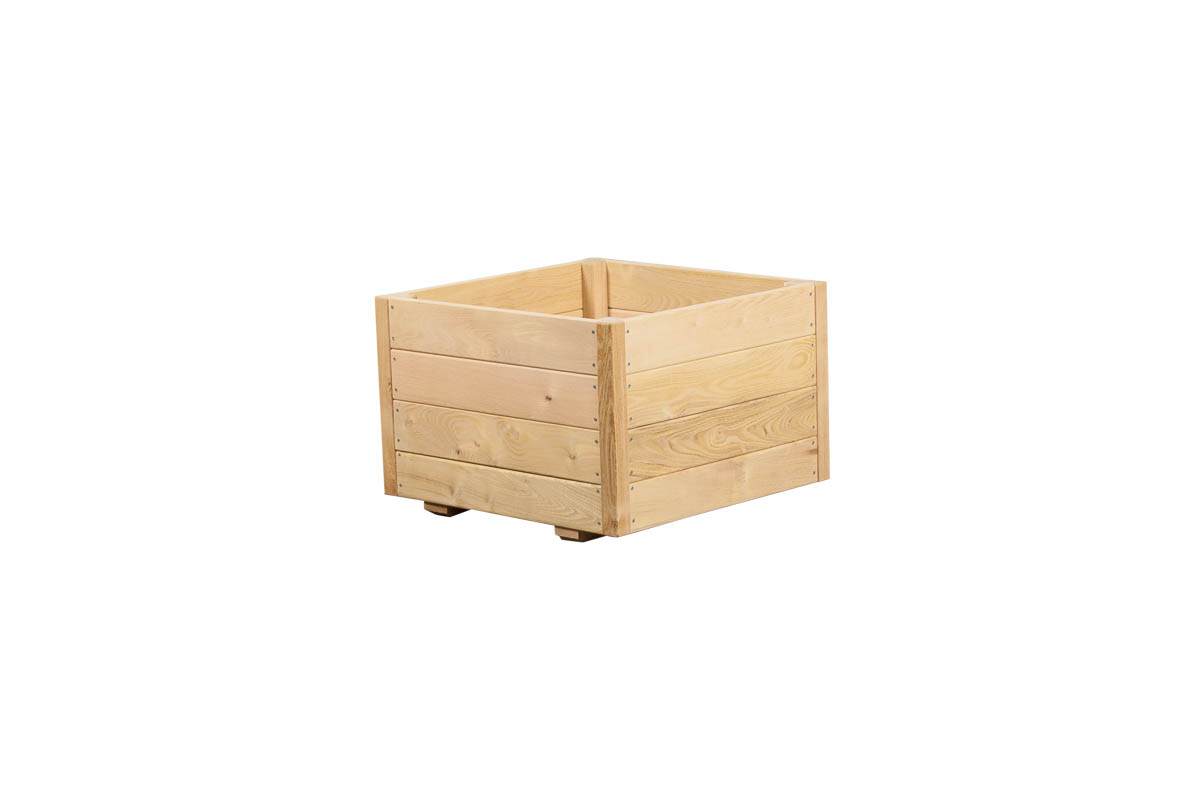 Plantekasse Eivind 60x60x40 cm - Håndlavet i Robinietræ