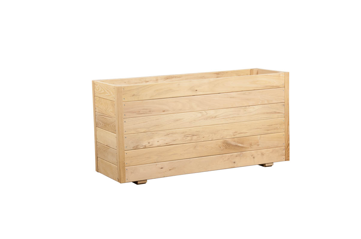 Plantekasse Eivind 120x40x60 cm - Håndlavet i Robinie træ