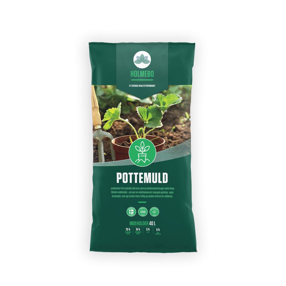 Pottemuld 40 Liter fra Holmebo - Ideel til dine planter!