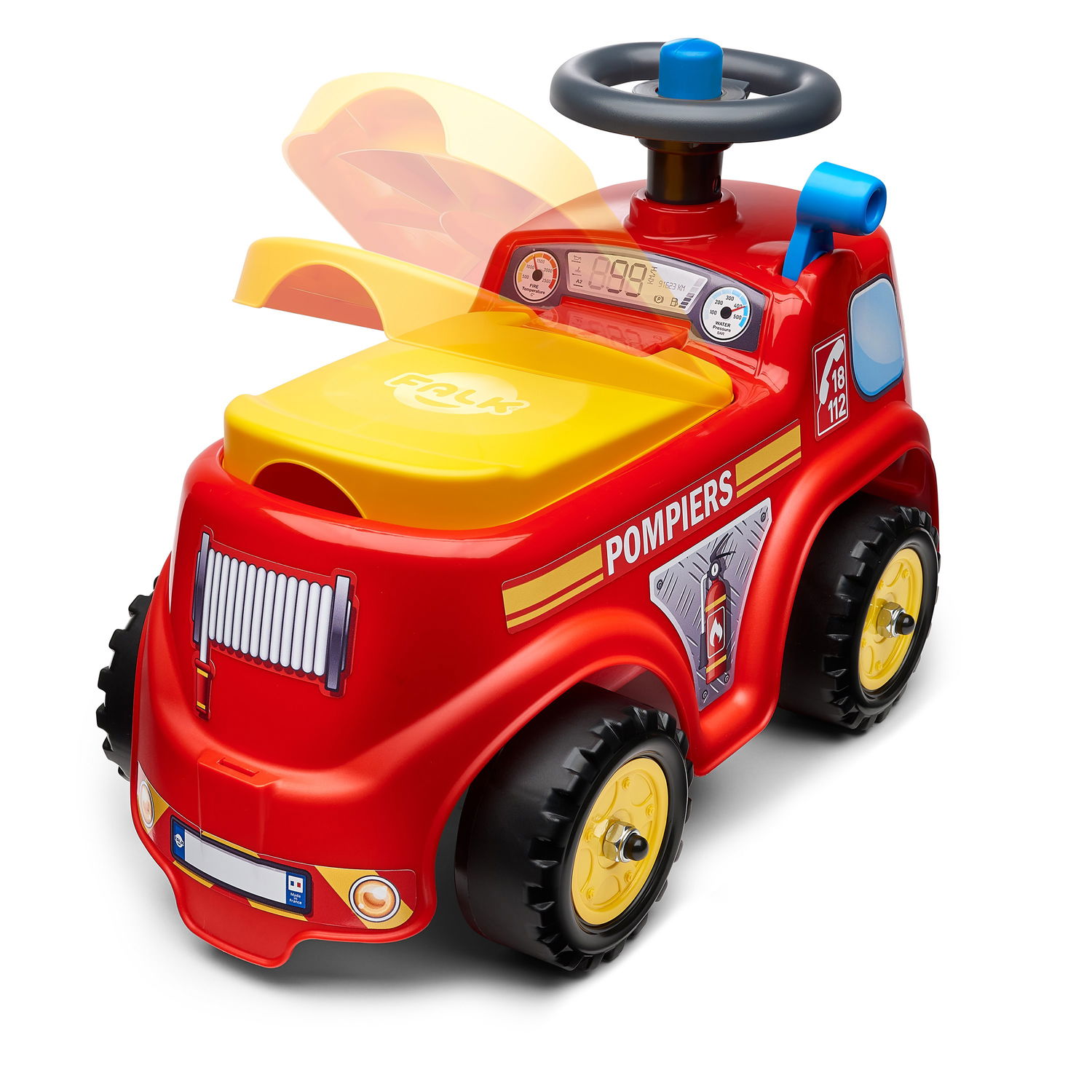 Ride-on Brandbil med Opbevaring til Børn - Fantastisk Leg!