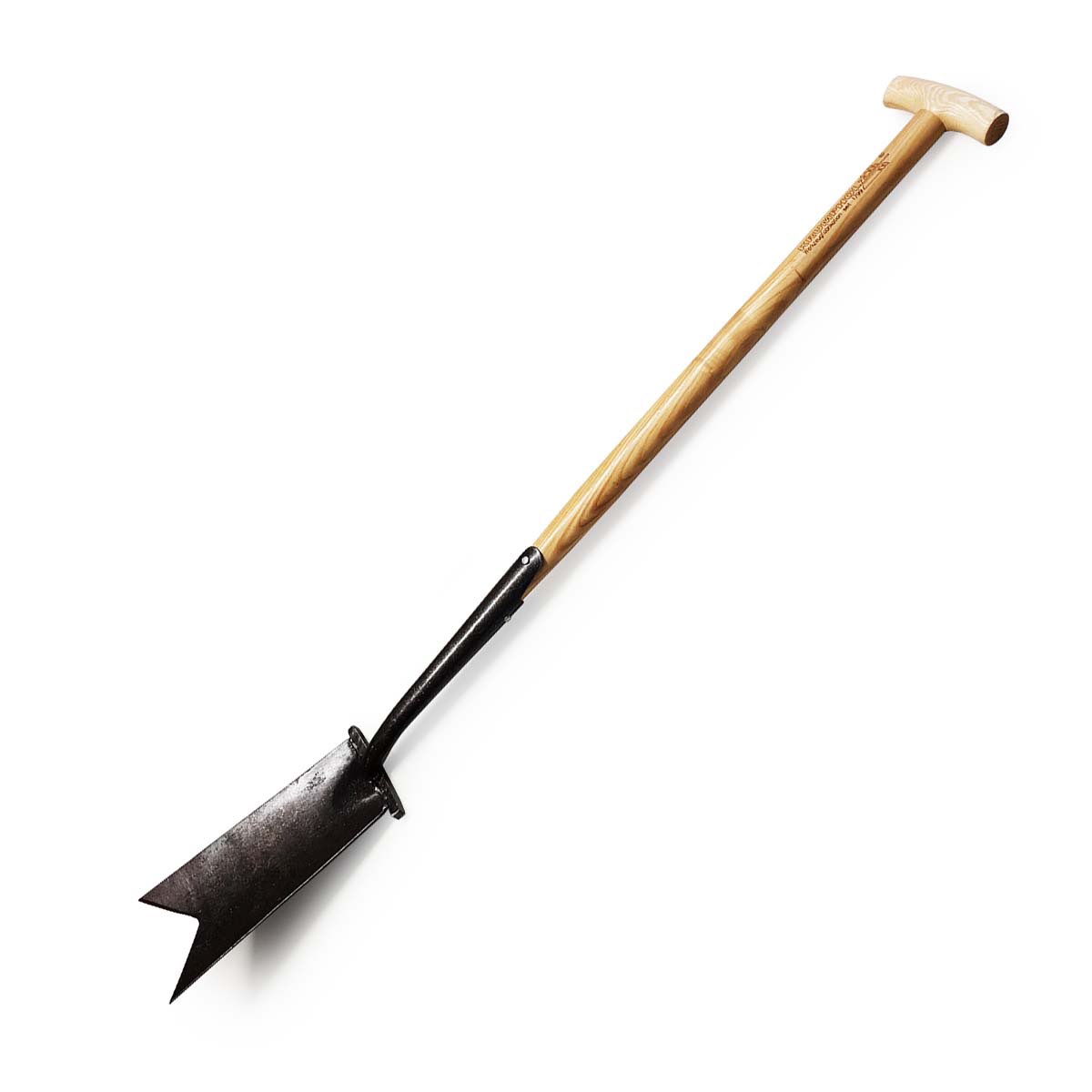 Rodspade i Engelsk Form med Trin og Askeskaft 80 cm