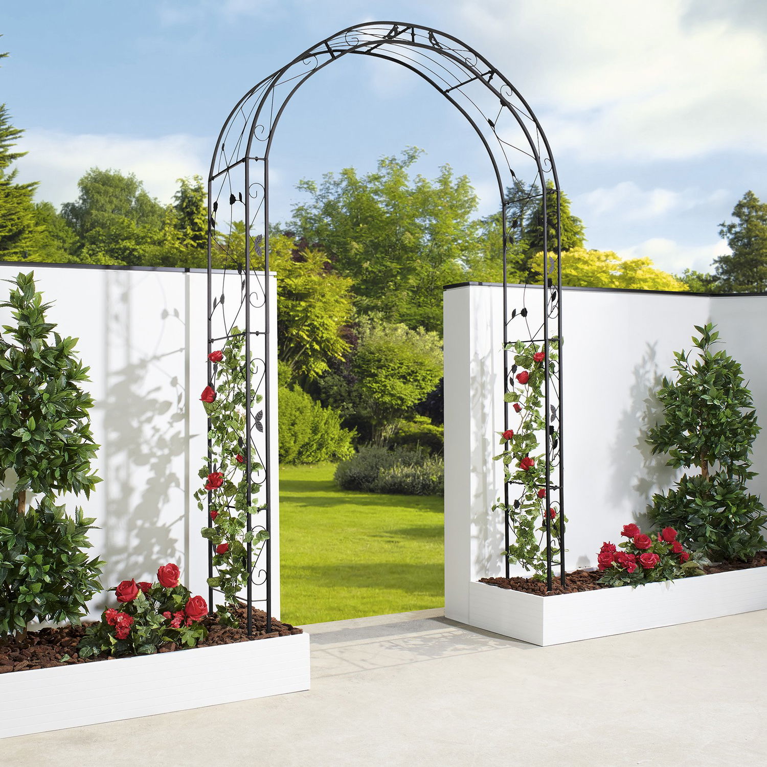 Rosenbue 260 x 138 cm - Charmerende indgang til haven