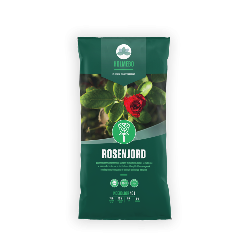 Rosenjord 40 Liter – Ideel til smukke roser!