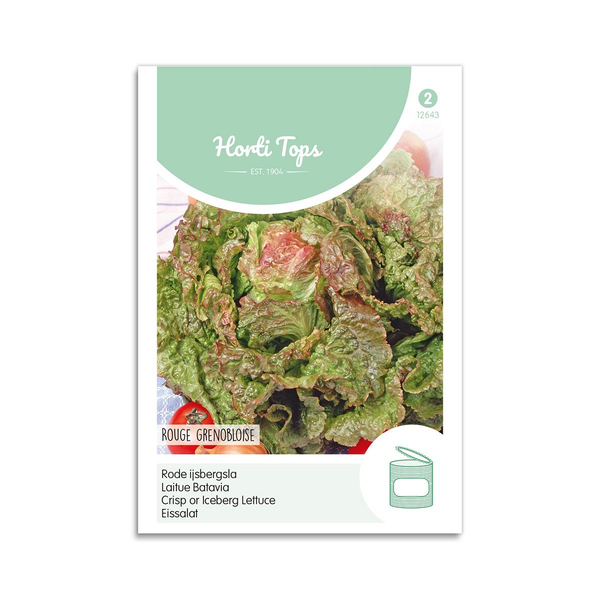 Salat Frø  Quot Rouge Grenobloise Quot  Horti Tops
