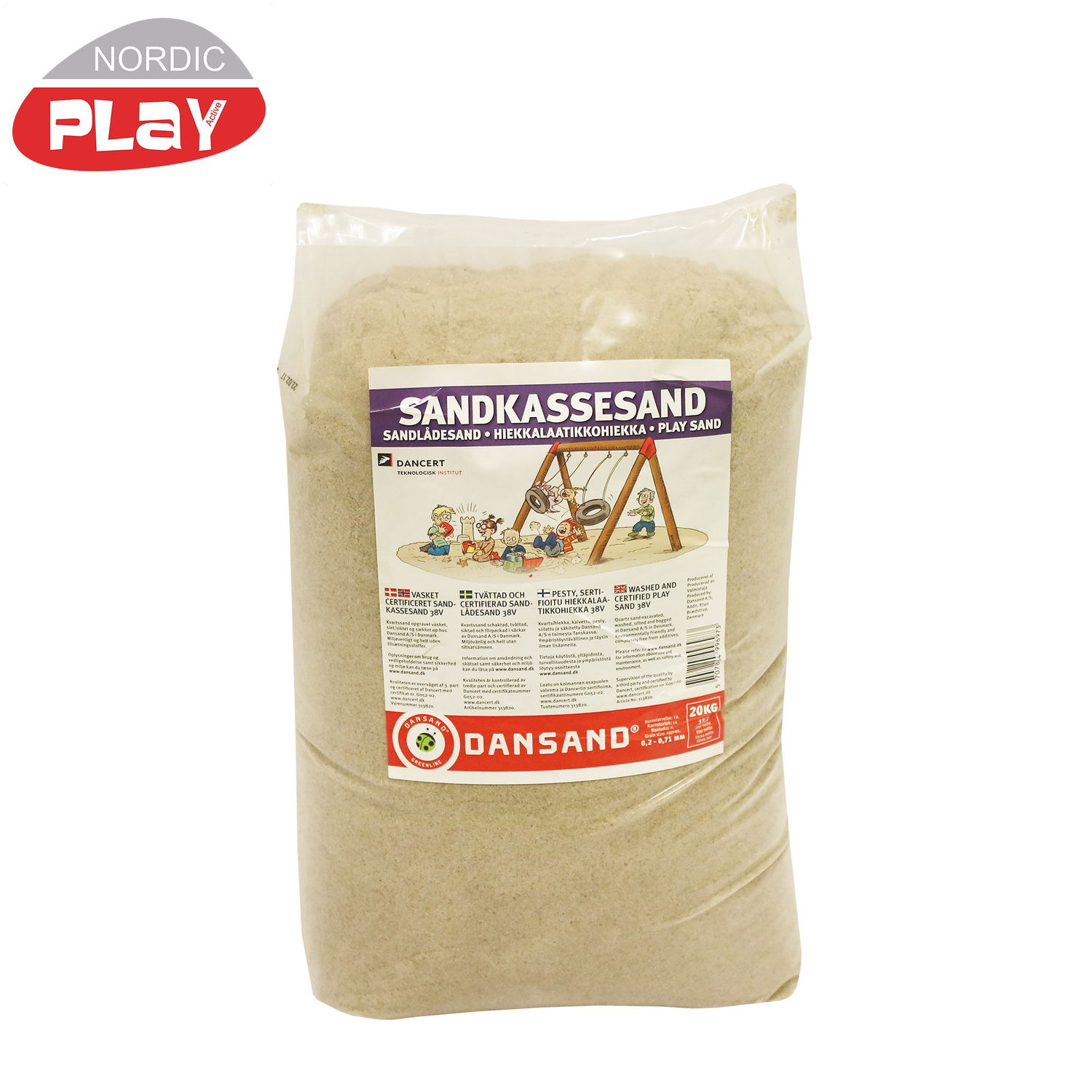 Miljøvenligt Sand til Sandkasse - 240 kg Kvalitetssand