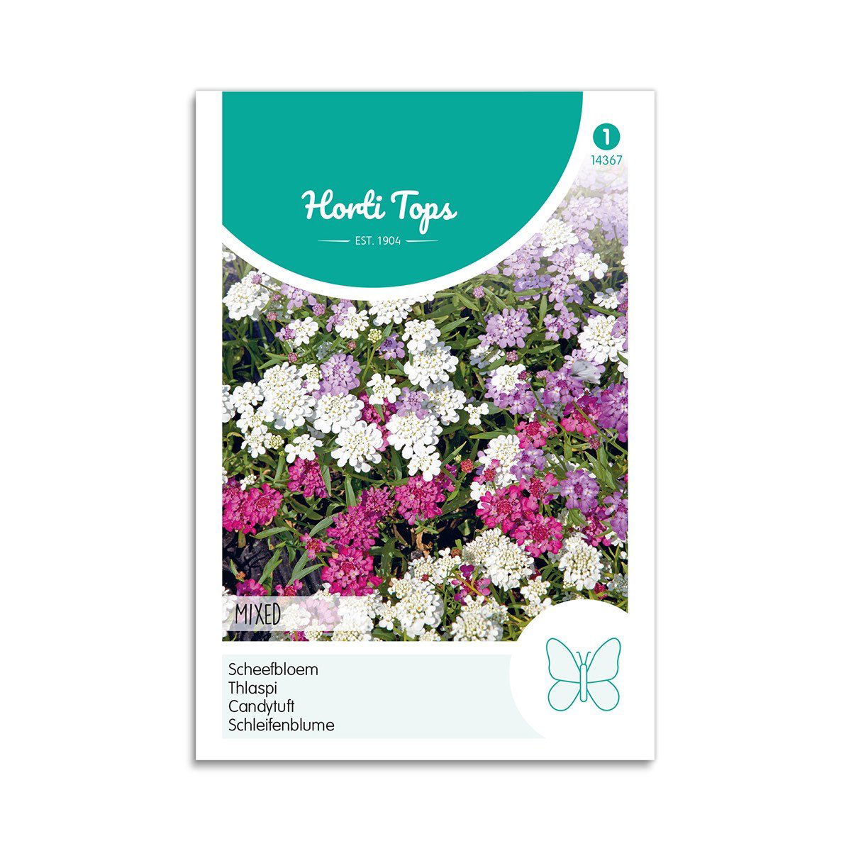 Farverig Sløjfeblomst Frø Mix - Haveglæde fra Horti Tops!