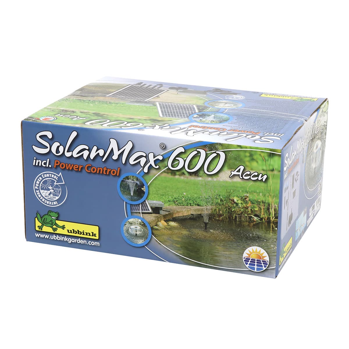 Solarmax 600 Solcelle Accu Springvandssæt til Haven