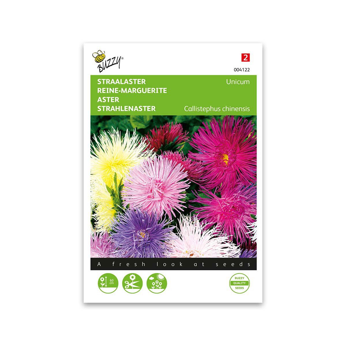 Sommerasters Frø Unicum Mix - Farverig Blomsterfrø til Haven