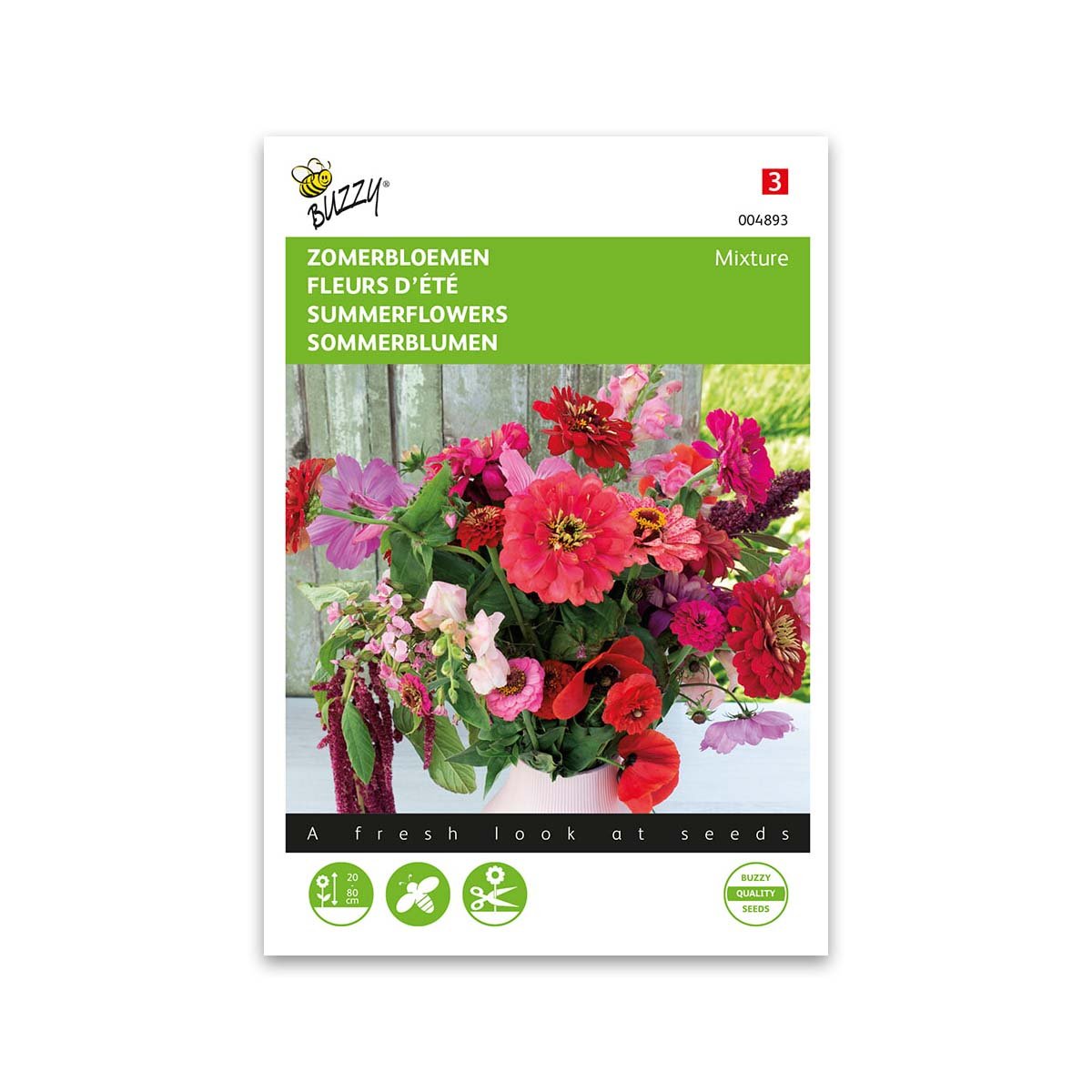 Sommerblomster Frø Mix - Pink og Rød til Haven