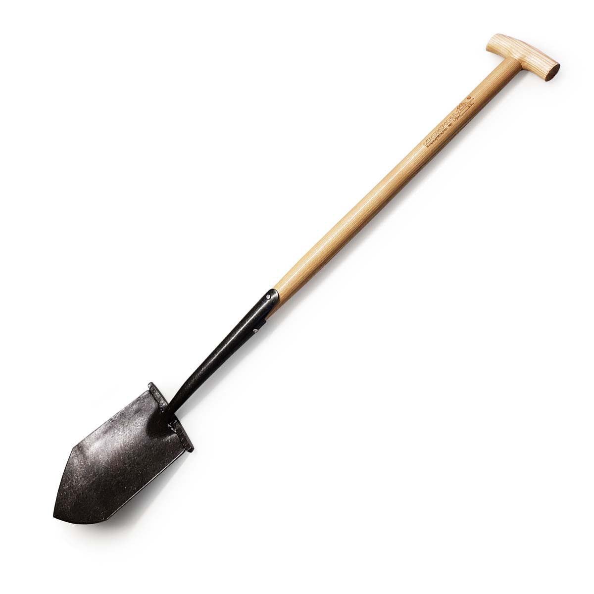 Spids Spade    Quot Engelsk Form Quot  Med Trin Og Askeskaft 80 Cm